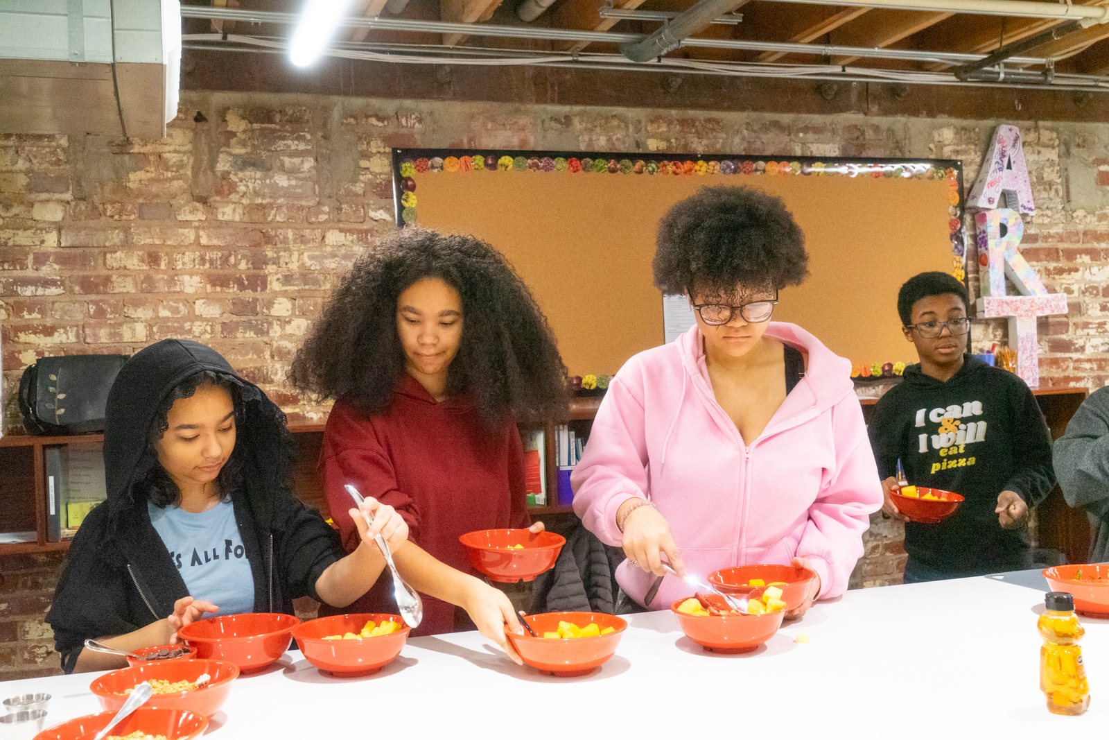 Action Brigade artists participate in culinary arts