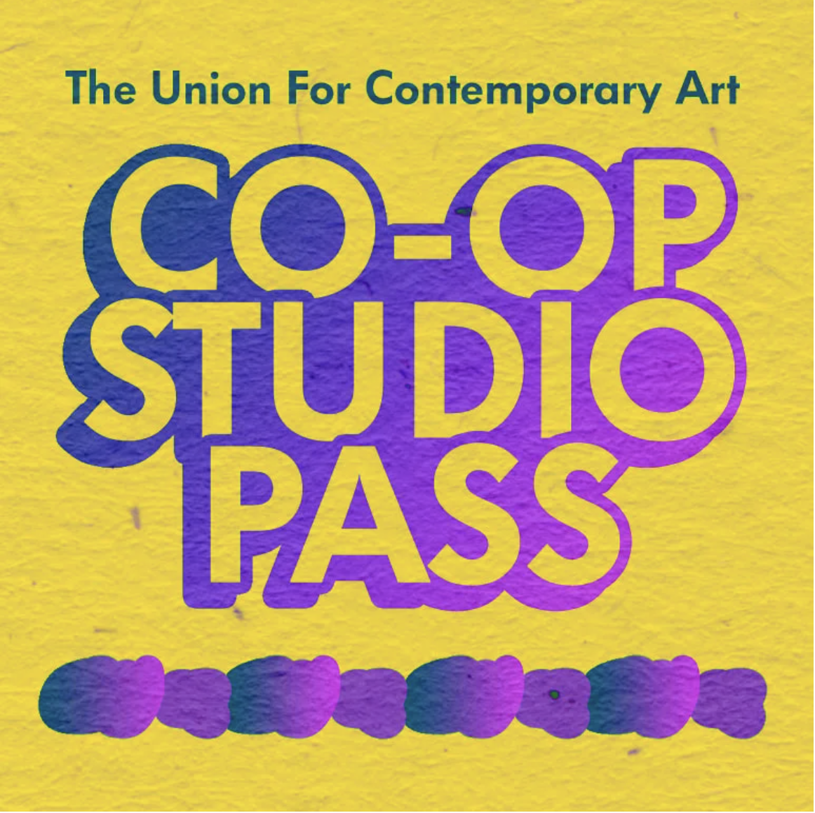 Co Op Studio Pass Against a Yellow Background