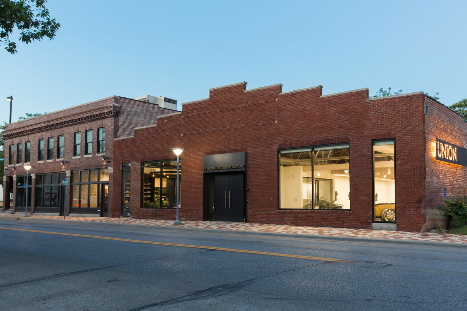 Exterior of Union building at the intersection of North 24 and Lake Streets